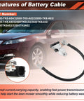 Top Tier Battery Current Sensor Assembly For Honda Odyssey And Acura TL TLX MDX Dead Nuts Solid Ground Wire Terminal Connector, cable with terminal.