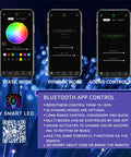 Dope Sound Activated Starlight Headliner Kit With 150 Fiber Strands, app interface showcasing light modes and app control