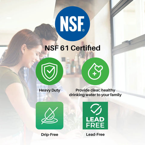 Lead Free NSF Certified Air Gap RO Faucet In Brushed Nickel For Your Home Water Setup, NSF 61 features and benefits