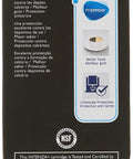 Back view of Intenza Water Filter For Saeco Espresso Machines CA6702/00 box showing features and certifications