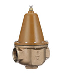 Heavy Duty Lead Free Cast Iron Water Pressure Reducing Valve Npt 2 Inch Threading from a side angle for use in homes and commercial spots.