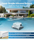 Hydro 4 Inground Pool Vacuum Cleaner with 50ft cord, safe silicone rollers, pool cleaning