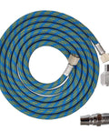Six Foot Nylon Braided Airbrush Hose With 1/8 Inch To 1/4 Inch Adapters For Airbrush Kits Durable Flexible Leak Resistant Fits All Major Brands
