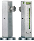 Garage Ready Camber Caster Gauge With Heavy Duty Magnetic Mount Plus Six To Minus Six Degree Range Precision Wheel Alignment Tool showcasing a metal alignment tool with a level.