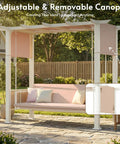3 Seat Outdoor Porch Swing with Stand and Canopy 2 in 1 Convertible Swing Bed for Adults with adjustable canopy in backyard