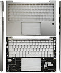 C Shell Palm Rest With ISO Small Enter Key And Built In Smart Card Slot For EliteBook 630 And 635 G11 Laptops Replacement Keyboard Part For Secure Logins And Smooth Day To Day Typing. silver laptop palm rest with touchpad and side ports