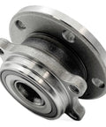 Side view of Audi Front Wheel Bearing Hub Assembly Replacement For A3 Q3 TT Quattro And VW Jetta Beetle Passat Golf GTI CC Eos Rabbit Golf R R32 Front Wheel Hub Bearing Unit With OEM Fit And Smooth Quiet Operation