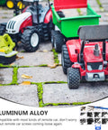 Zero Drama Rc Car Screw Repair Kit With Super Tough Storage Case Rust Proof Mini Fasteners For Remote Control Hobbyists on display with red tractors.