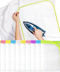 10 Pack Mesh Ironing Cloths 24x16 Inches Large Pressing Pads For Ironing Board Hangers Multi Protective Reusable Shield Ideal For Shirts Suits Delicates With Even Steam Through Design In Seven Color Options