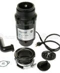 Disposall 1/2 HP Continuous Feed Garbage Disposer With Plug And Play Install Kit And Power Cord Included Anti Jam Motor For Grinding Cooked Meat Beans And Seeds Ideal For 2 To 4 Person Homes Model GFC525N, showing components and power cord.