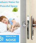 Clear Self Adhesive Door Stoppers For Wall Heavy Duty Gel Bumpers prevent noise, ensuring peaceful sleep for kids.