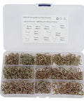 Ultimate 65 Manganese Steel Spring Clips And Hose Clamp Assortment Kit With 345 Pieces In 9 Sizes Perfect For Fixing Fuel Lines On Atvs Motorcycles And Snocyclers That Need A Solid Grip Without Breaking The Bank. Open plastic organizer with 345 steel spring clips, 5mm-13mm.
