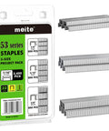 Assorted Jt21 Fine Wire Staples For Staple Gun Galvanized Upholstery Nails 1/4 5/16 3/8 Inch 7/16 Crown Refill with packaging.
