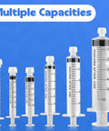 One mL Luer Lock Syringes Without Needle With Cap Pack Of 50 For Dope Precision In Labs Pet Care Crafts And Home Use Sterile Latex Free Safe Cap Seal Easy Squeeze And Clean Storage, multiple capacities