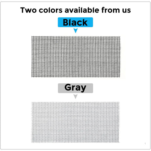 Grey Window Screen Repair Kit 4 Inch By 30 Foot Fiberglass Mesh Patch Tape For Windows Or Doors with color options.