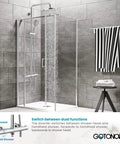 Thermostatic Shower Faucet Exposed Bathroom Setup With 8 Inch Round Wall Mounted Shower Head And ABS Handheld Sprayer No Tub Spout Eight Adjustable Modes Polished Chrome Finish Anti Scald Core High Quality Brass And Stainless Steel in modern bathroom