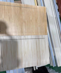 No Sweat Flush Drywall Access Panel With Magnetic Press Latch Attic Inspection Hatch showing wood-textured panels in light and dark finishes.