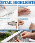 Detail highlights of Gotta Keep Your Little Ones Safe With This Hella Clear Banister Guard and Pet Barrier for Balconies Stairs and Windows.