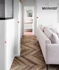 Top Shelf Clear Self Adhesive Wall Corner Protectors Keep Door Frames Cabinets And Baseboards Looking Crisp While Battling Daily Nicks Perfect Diy Project Pick 31 5 By 1 18 Inch on white walls in a modern interior.