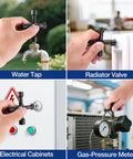 Heavy Duty 17 Inch Water Meter Key With 4 Way Utility Key Extended Reach Valve Tool For Outdoor Underground Valves usage examples