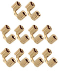 10 Pack Hidden Brass Cylindrical Hinges Polished And Durable Concealed For Jewelry Boxes And Small Furniture