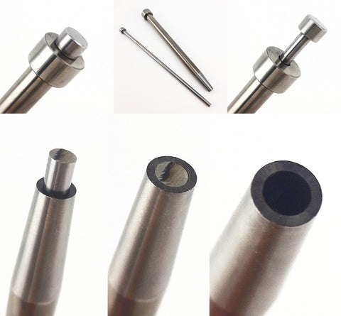 Pro Grade Heavy Duty Leather Craft Shoemaker Cobbler Heel Nail Punch Chisel Tool, steel shaft details, for shoe repair.