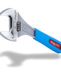 10 Inch Adjustable Wrench With Chrome Cushion Grip, Big Jaw Capacity For Nuts And Bolts, Longer Jaws For Strong Grips In Tight Spaces