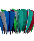Archery Fletching 50 Pack Right Wing 3 Inch Natural Turkey Feathers Shield Style Lake Blue for arrows
