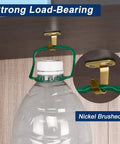 Stainless Steel Screw Mounted Ceiling Hooks Built Tough Heavy Duty Coat Hangers For Bathroom Kitchen Garage Cabinet 10 Pack Brushed Gold Under Shelf Towel Robe Clothes Hooks Rustproof Easy Install