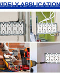 Four Gang Metal Electrical Box Two And One Eighth Inch Deep Square Junction Box installed in various settings