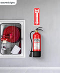 Fire Extinguisher Sign Sticker Set Of 36 4 By 12 Inch 5 Mil Vinyl Self Adhesive Weatherproof Bright Red And White Photoluminescent