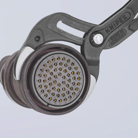 10 Inch Pipe And Connector Pliers With Push Button 25 Easy Adjustments For Gripping Up To 3 And 5 Thirty Second Inch Diameter Serrated Jaws