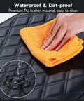 Cleaning Center Console Cover For Ram 1500 2013 2018 And Ram 2500 3500 1500 Classic PU Leather Armrest Protector with cloth