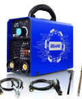 Blue Grab And Go 110V Arc Welder For Home DIY And Metal Repair Ultra Lightweight 4.4Lb Portable Welder with cables and electrodes