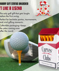 Viral Cigarette Box Style Golf Tees For Men Funny Novelty Golf Accessories Bamboo Tees Cool Gift Idea For Golfers Unique Boxed Tees Pack With Humor And Nostalgia