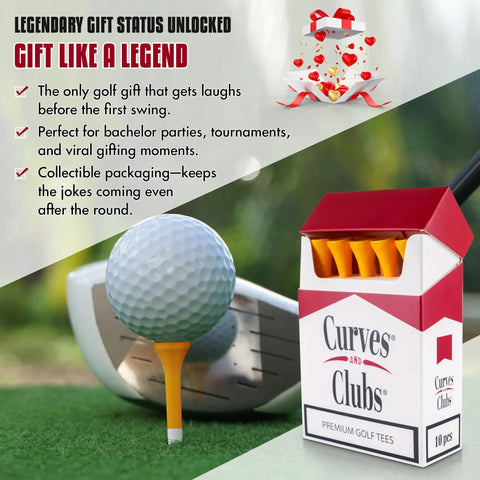 Viral Cigarette Box Style Golf Tees For Men Funny Novelty Golf Accessories Bamboo Tees Cool Gift Idea For Golfers Unique Boxed Tees Pack With Humor And Nostalgia