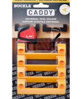 Rugged Tape Measure Holder For Garage Organization, Keeps Tools Handy On Ladder Or Workbench, Grab-And-Go Quick Install Tool Hook Pack Of 4, Built To Last, Versatile, Yellow in packaging front view