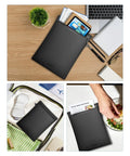IPX8 Waterproof Document Bag Submersible One Meter For Business Travelers And Boating on wooden desk with documents visible
