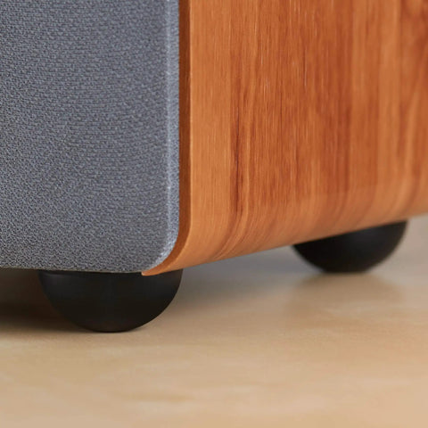High Grade Silicone Audio Isolation Bumpers Four Pack To Slash System Vibes And Dial In Tight Bass For Amps And Decks Featuring Hella Grip Adhesive Backing For A Rock Solid Rig, with black round feet under equipment.