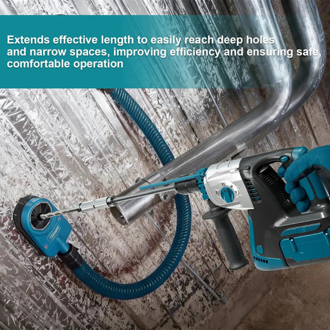 Heavy Duty SDS Plus To SDS Plus Adapter Shaft With Beefed Up Alloy Steel Construction for deep hole drilling.