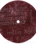 Beefy High Strength Satin Finishing Disc for Metal Deburring and Cleaning, Very Fine Grit 8 Inch by Half Inch, front view