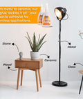 Living room setting highlighting materials glued by One Component Cyanoacrylate Silicone Glue 20g With A Precise Nozzle.