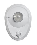Motion Activated LED Ceiling Lampholder 8.7W 120VAC 9864-LED White Hands-Free Indoor Sensor Light unit front view