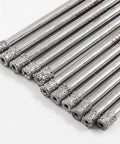 Luomorgo 12-piece diamond drill bit set, 3 mm (1/8 in) diameter, diamond-coated tips for glass and tile