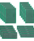 20 Piece Double Sided PCB Prototype Kit For DIY Projects Four Sizes Includes Five Boards Per Size Flexible Layout With No Predefined Routing