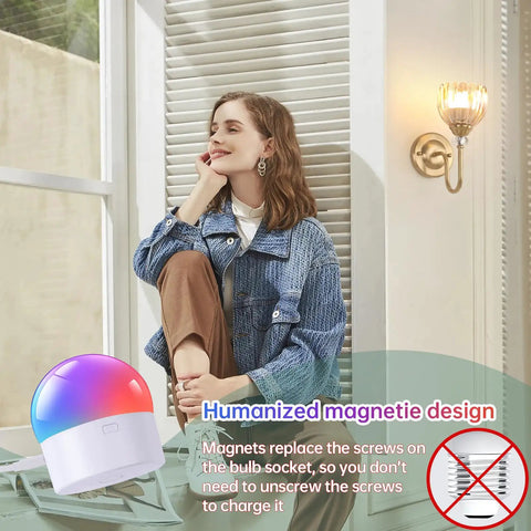 Two Pack Vintage Battery Powered Wall Sconces With 5000mAh Rechargeable Battery Remote Control Dimmable Tulip Amber Shades Wireless Easy Install For Bedroom Living Room And Bathroom shown with a woman by a window.