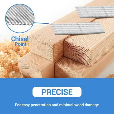 16 Gauge Angled Finish Nails Two And A Half Inches 20 Degree Galvanized for precise woodworking