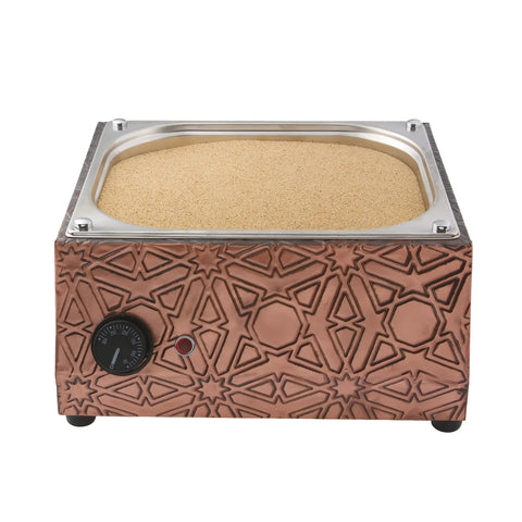 Authentic Copper Electric Hot Sand Turkish Coffee Maker Heater for Home Use with Boss Level Heat, dual voltage 110V 220V