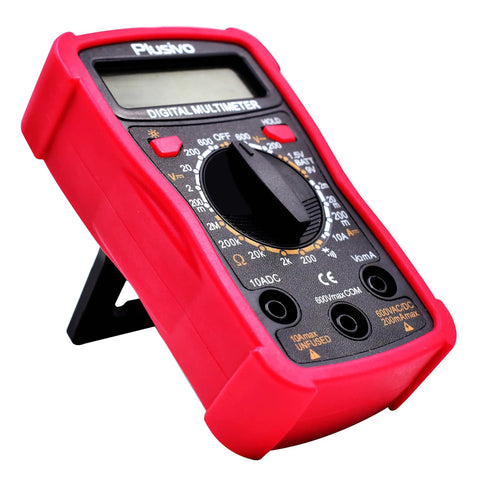 Digital Multimeter 2000 Counts With Test Leads For AC DC Voltage Resistance Current Continuity Diode Test Battery Check And Household Outlet Testing Backlit Display For Home Workshop
