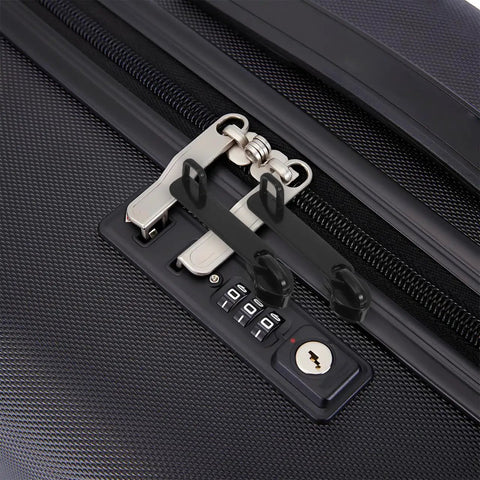 Explosion Proof Nylon Zipper Pull For Luggage Replacement Black 2.36 Inch Quick Release Zipper Head in use on suitcase